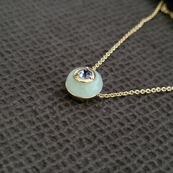 Coach Gold💛 Raised Slider Disc📀 Pendant Necklace - Picture 11 of 16